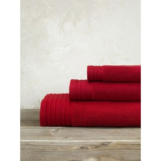 Πετσέτα Προσώπου 50x100 Nima Home Feel Fresh Happy Red