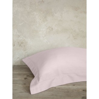 Μαξιλαροθήκες Ύπνου Oxford 52x72+5 Nima Superior Satin Smoked Rose Ρόζ