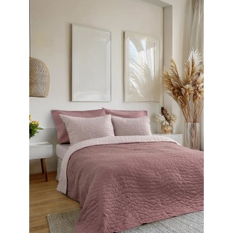 Κουβερλί Υπέρδιπλο 220x240 Nima Home Nala Wild Dusty Pink-Apple