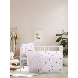 Παπλωματοθήκη Σετ Κούνιας 110x145 Kocoon Bee Love