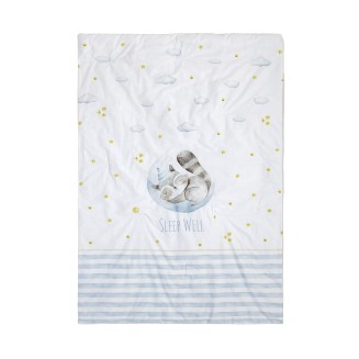 Κουβερλί Κούνιας 100x140 Nima Home Sleepy Racoon