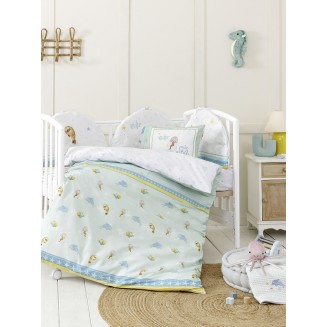 Παπλωματοθήκη Σετ Κούνιας 110x145 Nima Home Sea Love