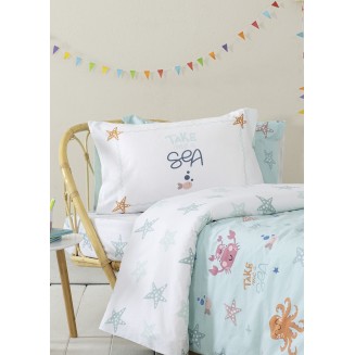 Σεντόνια Σετ Μονά 170x255 Nima Home Take Me To The Sea