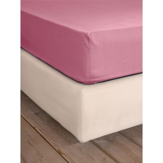 Σεντόνι Μεμονωμένο Με Λάστιχο Μονό 100x200+32 Unicolors Apple Pink
