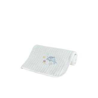 Κουβέρτα Πικέ Κούνιας 110x140 Nima Home Sea Love