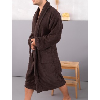 Μπουρνούζι Σετ Με Παντόφλες Palamaiki Bathrobe Collection Pearl Black Olive