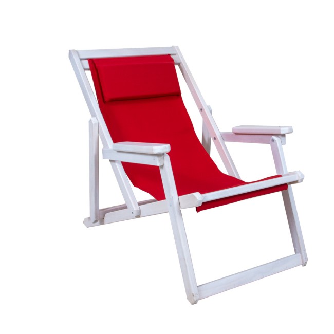 Ανταλλακτικό Πανί Για Καρέκλα Σεζλόνγκ 1.14x42 Με Προσκέφαλο 15x35 PVC 1 Κόκκινο