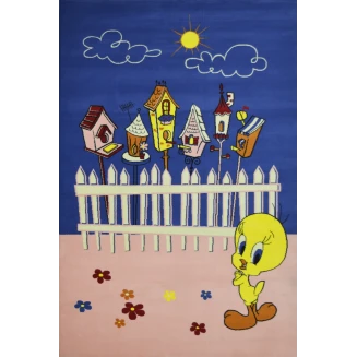 Χαλί Παιδικό Kids 5047 Pink-Blue