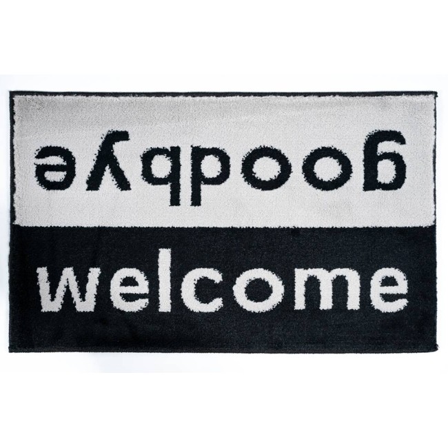 Sdim Πατάκι Εισόδου Μοκέτα  Fashion Welcome Black/Grey 40x67εκ.