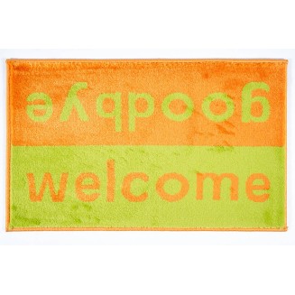 Πατάκι Εισόδου Μοκέτα  Fashion Welcome Lime Green/Orange 40x67εκ Sdim