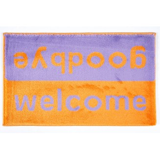 Πατάκι Εισόδου Μοκέτα  Fashion Welcome Purple/Orange 40x67εκ Sdim