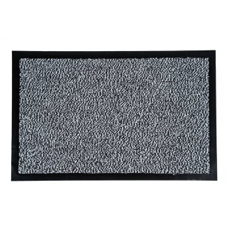 Πατάκι Εισόδου Μοκέτα με Αντιολισθητικό Υπόστρωμα Paris 003 Black & White 40x60εκ Sdim