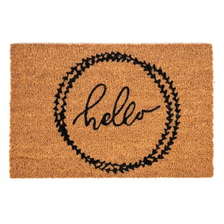 Πατάκι Εισόδου από Κοκοφοίνικα με Αντιολισθητικό Υπόστρωμα E - Coco 002 Hello 40x60εκ Sdim