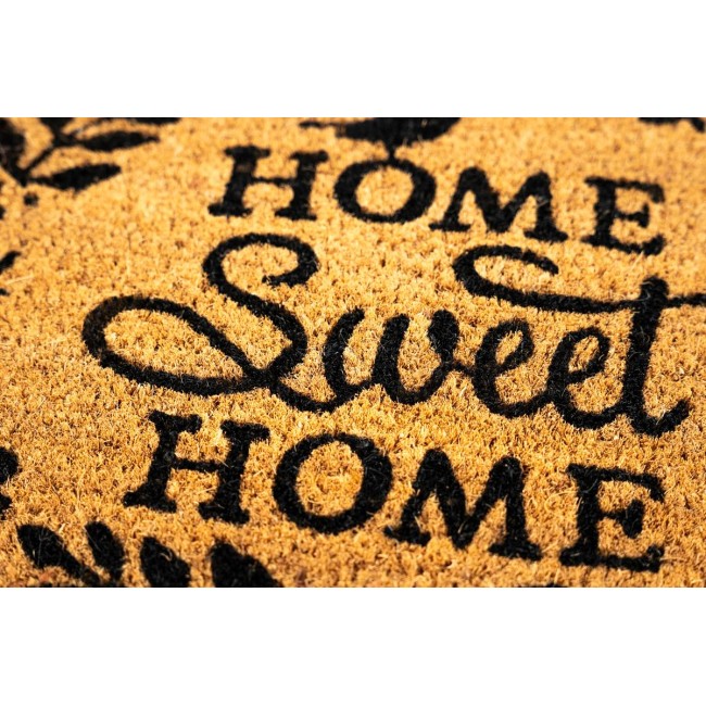 Sdim Ημικυκλικό Πατάκι Εισόδου από Κοκοφοίνικα E - Coco 003 Home Sweet Home 40x60εκ.