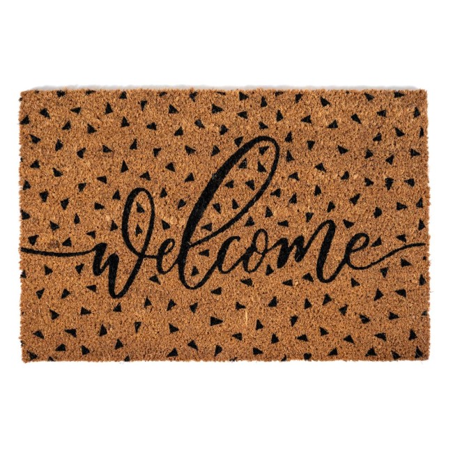 Sdim Πατάκι Εισόδου από Κοκοφοίνικα με Αντιολισθητικό Υπόστρωμα E - Coco 027 Welcome Triangles 40x60εκ.