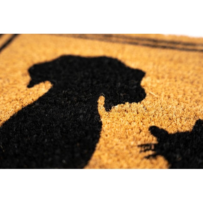 Sdim Πατάκι Εισόδου από Κοκοφοίνικα με Αντιολισθητικό Υπόστρωμα E - Coco 029 Cat Dog hello 40x60εκ.