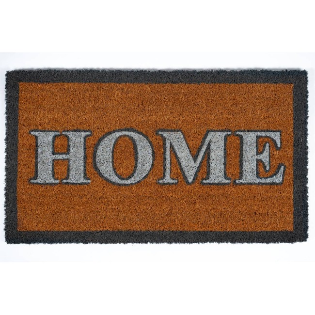 Sdim Πατάκι Εισόδου από Κοκοφοίνικα με Αντιολισθητικό Υπόστρωμα Ruco Glitter 004 Home Silver 40x70εκ.