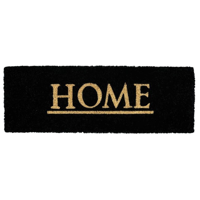 Sdim Πατάκι Εισόδου από Κοκοφοίνικα με Αντιολισθητικό Υπόστρωμα Trend-XS  007 Home Black 26x75εκ. Πάχους 15mm