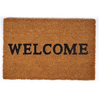 Πατάκι Εισόδου από Κοκοφοίνικα με Αντιολισθητικό Υπόστρωμα Ruco Embossed Rubber 003 Welcome 40x60εκ Sdim