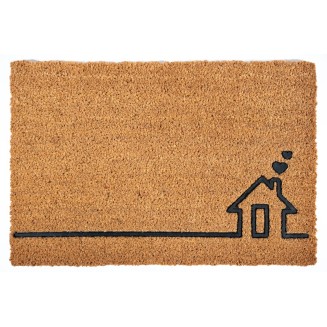 Πατάκι Εισόδου από Κοκοφοίνικα με Αντιολισθητικό Υπόστρωμα Ruco Embossed Rubber 022 Home 40x60εκ Sdim