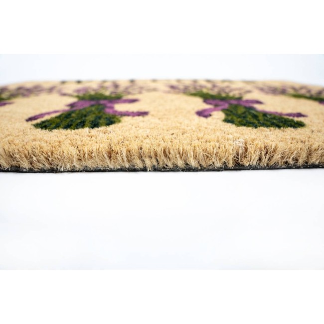 Sdim Πατάκι Εισόδου από Κοκοφοίνικα με Αντιολισθητικό Υπόστρωμα Ruco Print 759 Lavender Welcome 40x60εκ.