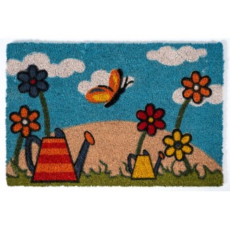 Πατάκι Εισόδου από Κοκοφοίνικα με Αντιολισθητικό Υπόστρωμα Ruco Print 787 Gardentools 40x60εκ Sdim