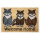 Sdim Πατάκι Εισόδου από Κοκοφοίνικα με Αντιολισθητικό Υπόστρωμα Ruco Print 790 Welcome Home 40x60εκ.
