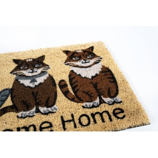 Πατάκι Εισόδου από Κοκοφοίνικα με Αντιολισθητικό Υπόστρωμα Ruco Print 790 Welcome Home 40x60εκ Sdim