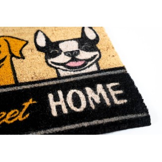 Πατάκι Εισόδου από Κοκοφοίνικα με Αντιολισθητικό Υπόστρωμα Ruco Print 792 Home Dogs 40x60εκ Sdim
