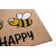 Sdim Πατάκι Εισόδου από Κοκοφοίνικα με Αντιολισθητικό Υπόστρωμα Ruco Print 797 Bee Happy 40x60εκ.