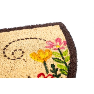 Πατάκι Εισόδου από Κοκοφοίνικα με Αντιολισθητικό Υπόστρωμα Ruco Print 805 Flowers 40x60εκ Sdim