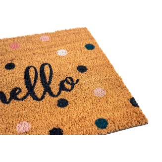 Πατάκι Εισόδου από Κοκοφοίνικα με Αντιολισθητικό Υπόστρωμα Ruco Print 810 Oh Hello 40x60εκ Sdim