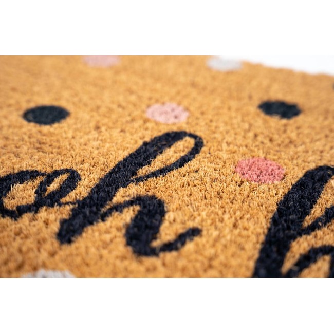 Sdim Πατάκι Εισόδου από Κοκοφοίνικα με Αντιολισθητικό Υπόστρωμα Ruco Print 810 Oh Hello 40x60εκ.