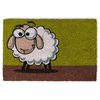 Πατάκι Εισόδου από Κοκοφοίνικα με Αντιολισθητικό Υπόστρωμα Ruco Print 811 Sheep Green 40x60εκ Sdim