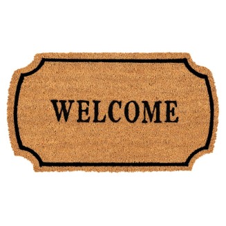 Πατάκι Εισόδου από Κοκοφοίνικα με Αντιολισθητικό Υπόστρωμα Ruco Shape 300 Welcome Natural 40x70εκ Sdim