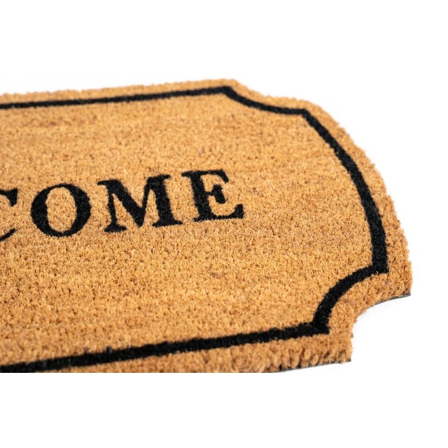 Sdim Πατάκι Εισόδου από Κοκοφοίνικα με Αντιολισθητικό Υπόστρωμα Ruco Shape 300 Welcome Natural 40x70εκ.