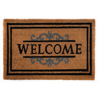 Πατάκι Εισόδου από Κοκοφοίνικα με Αντιολισθητικό Υπόστρωμα Ruco Classic Welcome 552 Natural 40x70εκ Sdim