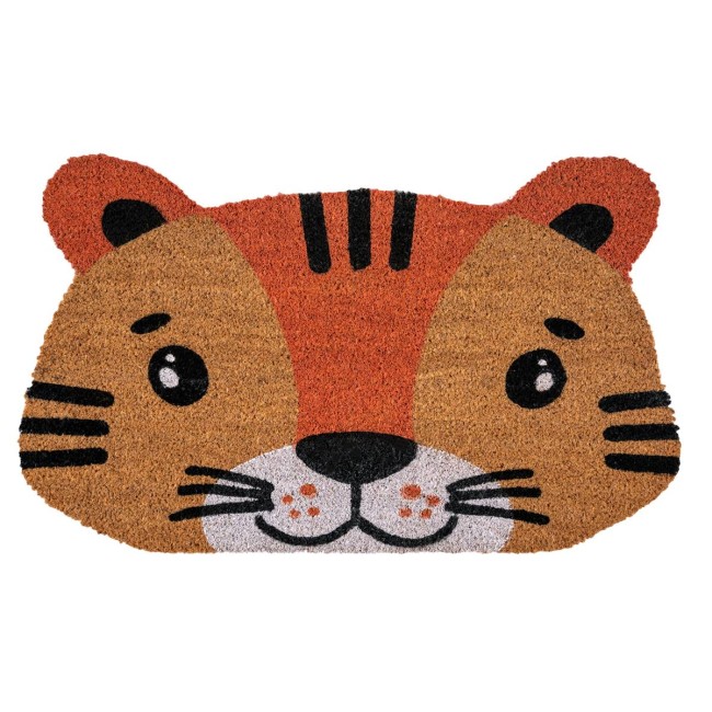 Sdim Πατάκι Εισόδου από Κοκοφοίνικα με Αντιολισθητικό Υπόστρωμα Ruco Shape 350 Tiger 45x75εκ.