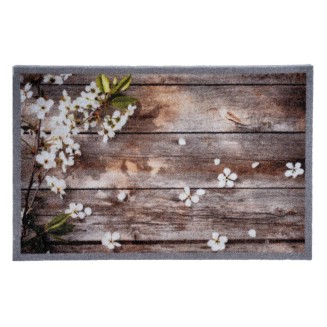 Πατάκι Εισόδου Μοκέτα με Αντιολισθητικό Υπόστρωμα Impression 160 Flowers On Wood 40x60εκ Πάχους 5mm Sdim