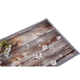 Πατάκι Εισόδου Μοκέτα με Αντιολισθητικό Υπόστρωμα Impression 160 Flowers On Wood 40x60εκ Πάχους 5mm Sdim