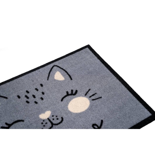Sdim Πατάκι Εισόδου Μοκέτα με Αντιολισθητικό Υπόστρωμα Impression 414 Meow Gray 40x60εκ. Πάχους 5mm