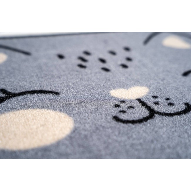 Sdim Πατάκι Εισόδου Μοκέτα με Αντιολισθητικό Υπόστρωμα Impression 414 Meow Gray 40x60εκ. Πάχους 5mm