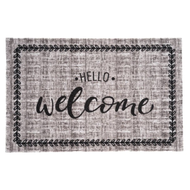 Sdim Πατάκι Εισόδου Μοκέτα με Αντιολισθητικό Υπόστρωμα Impression 475 Hello Welcome 40x60εκ. Πάχους 5mm