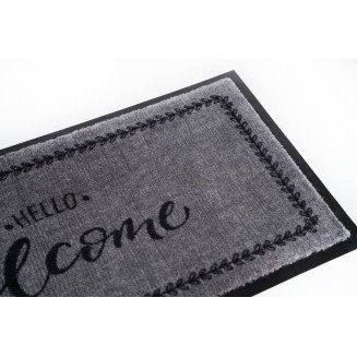 Πατάκι Εισόδου Μοκέτα με Αντιολισθητικό Υπόστρωμα Emotion-xs 495 Hello Welcome 40x80εκ Πάχους 8mm Sdim