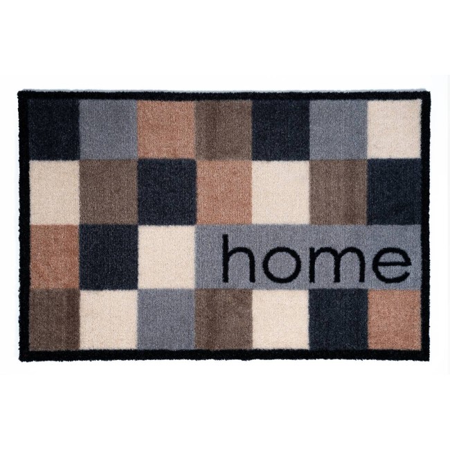 Sdim Πατάκι Εισόδου Μοκέτα με Αντιολισθητικό Υπόστρωμα Ambiance 465 Home  Carre Καφέ 40x60εκ. Πάχους 8mm