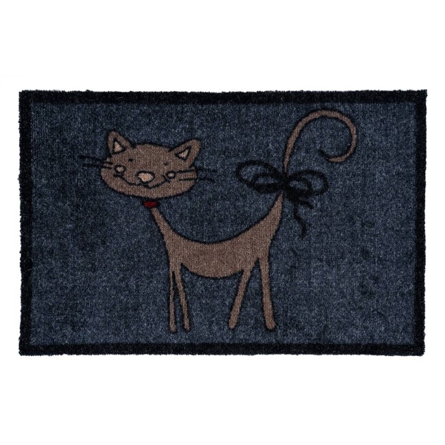 Sdim Πατάκι Εισόδου Μοκέτα με Αντιολισθητικό Υπόστρωμα Ambiance 974 Cat Μαύρο 40x60εκ. Πάχους 8mm