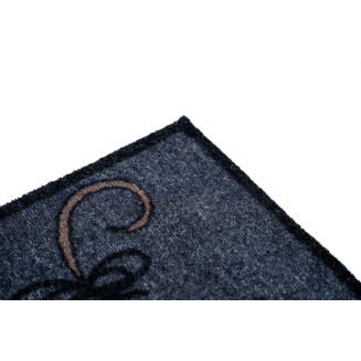 Πατάκι Εισόδου Μοκέτα με Αντιολισθητικό Υπόστρωμα Ambiance 974 Cat Μαύρο 40x60εκ Πάχους 8mm Sdim