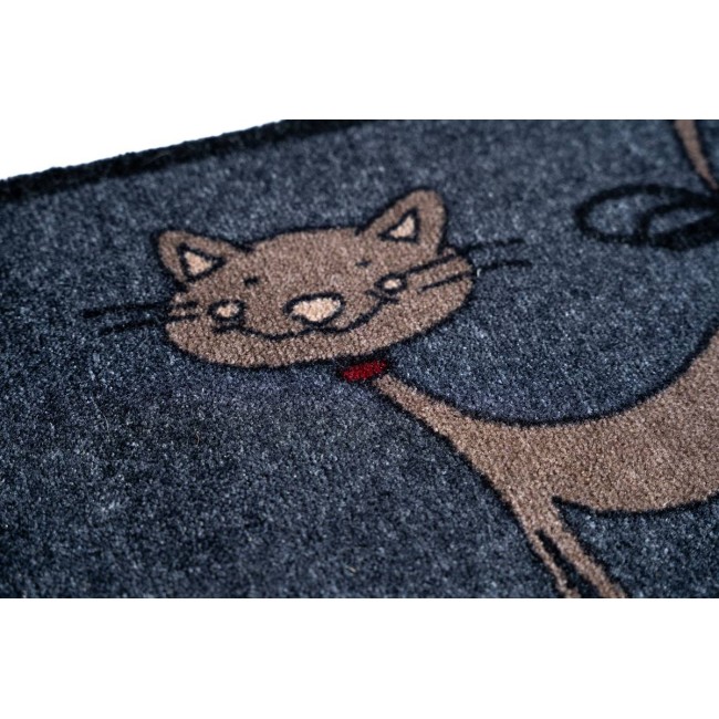 Sdim Πατάκι Εισόδου Μοκέτα με Αντιολισθητικό Υπόστρωμα Ambiance 974 Cat Μαύρο 40x60εκ. Πάχους 8mm