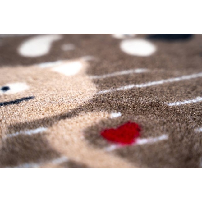 Sdim Πατάκι Εισόδου Μοκέτα με Αντιολισθητικό Υπόστρωμα Ambiance 977 Dog & Cat Γκρι 40x60εκ. Πάχους 8mm