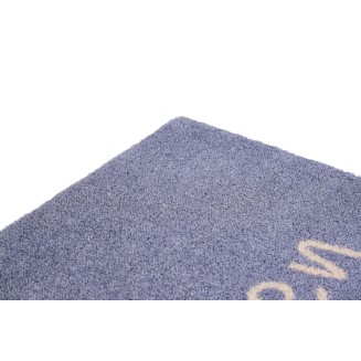 Sdim Πατάκι Εισόδου Μοκέτα με Αντιολισθητικό Υπόστρωμα Ambiance 814 Willkommen Herz Grau 50x75εκ. Πάχους 8mm